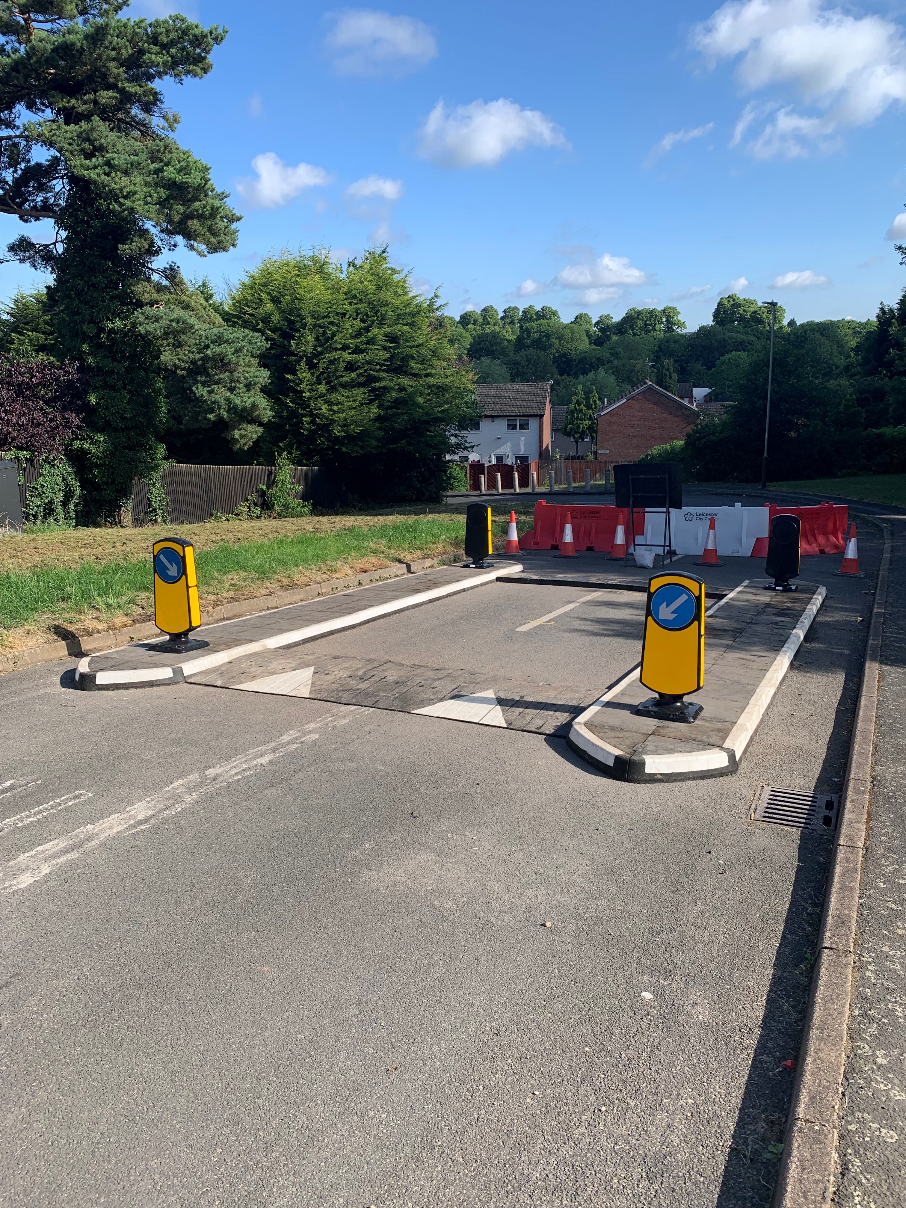 Lomond Cresent Leciester Redipave Traffic Island Combination Table June 2023 Case Study (9) Edit